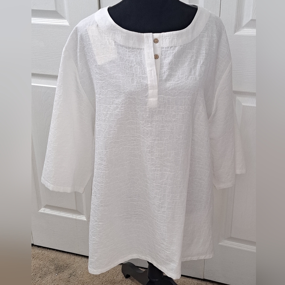 NWT Minibee Linen Blend Tunic Size 3X